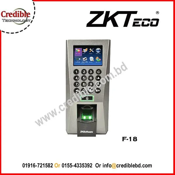 ZKTeco-F18.jpg ZKTeco f18 Fingerprint Price in Bangladesh - Image 1