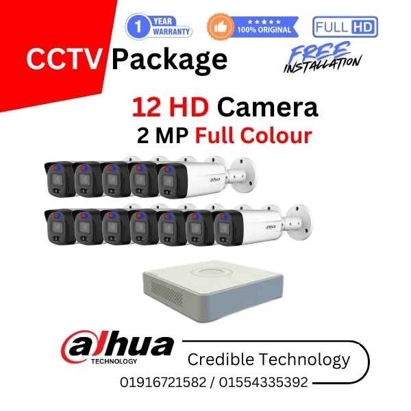 12 Dahua full color camera package 12 Dahua full color camera package