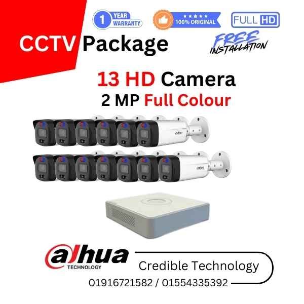 13 Dahua Full Color Camera Package 13 Dahua Full Color Camera Package